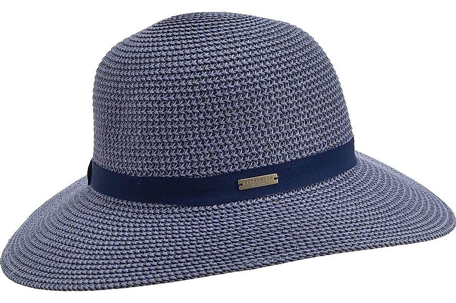 Seeberger Sonnenhut Papierstroh Mix Flapper mit Ripsbandumlage 54893-0 günstig online kaufen