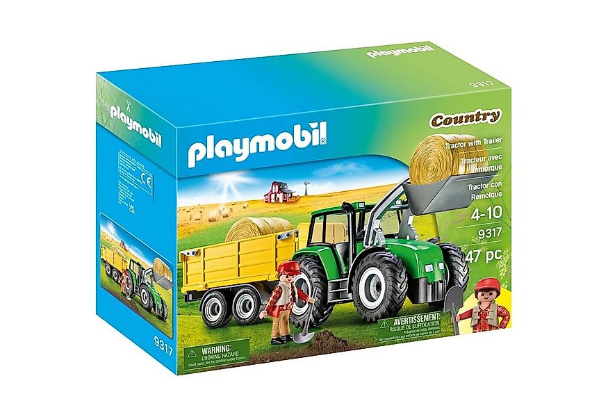 Playmobil® 9317 Country Großer Traktor mit Anhänger Konstruktions-Spielset günstig online kaufen