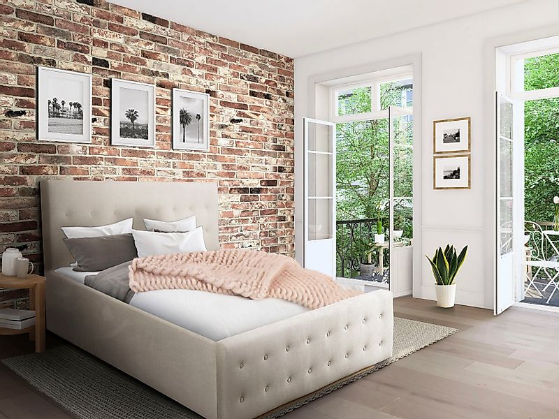Home affaire Polsterbett "Vaine", in 5 Breiten, auch in Länge 220 cm, incl. günstig online kaufen