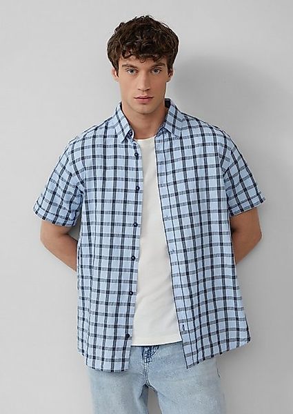 s.Oliver Kurzarmhemd Regular Fit: Kariertes Kurzarmhemd günstig online kaufen