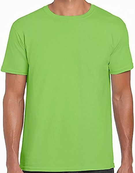 Gildan Rundhalsshirt Softstyle Herren T-Shirt modischer Kragen günstig online kaufen