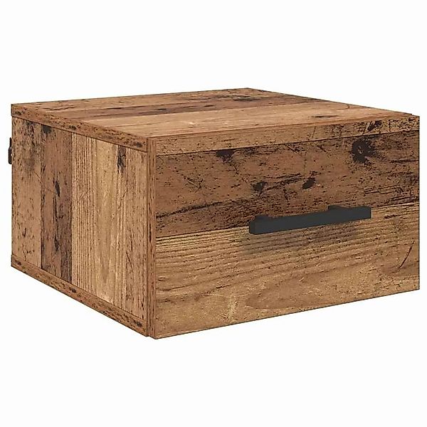 vidaXL Nachttisch Wandmontiert Altholz 35 x 35 x 20 cm Holzwerkstoff 882418 günstig online kaufen
