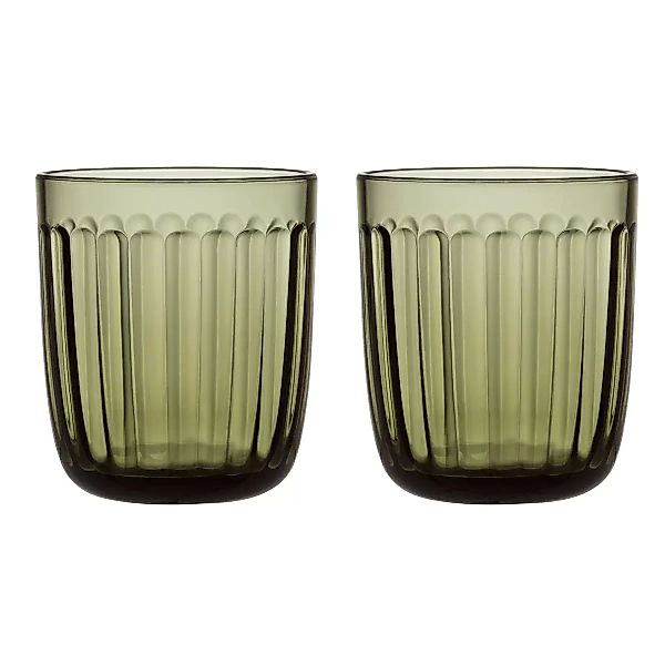 Glas Raami glas grün / 26 cl - 2er-Set / Jasper Morrison - Iittala - Grün günstig online kaufen