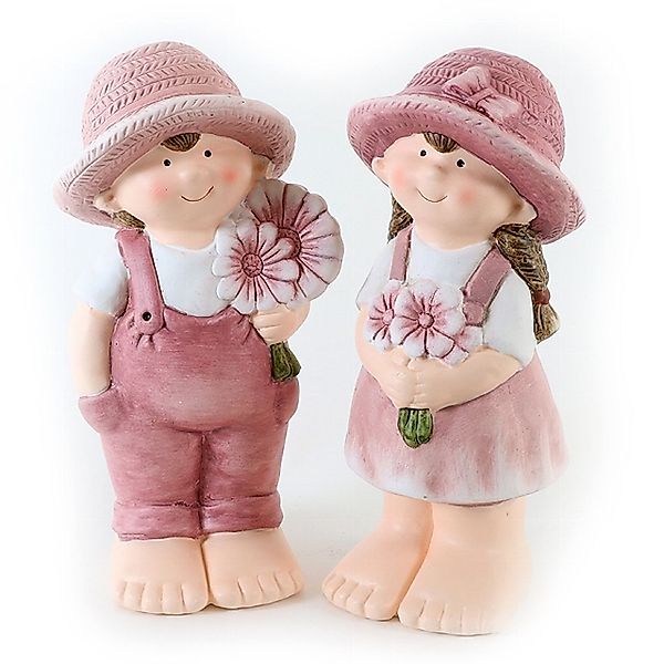 Dragimex Gartenfigur Gartenkinder aus Keramik im günstig online kaufen