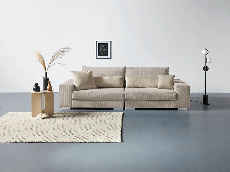 Home affaire Big-Sofa "Vasco", Breite 277 cm, inkl. 6-teiliges Kissenset, i günstig online kaufen