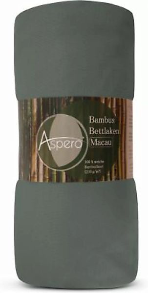 Aspero® Bambus Spannbettlaken Macau Bettlaken dunkelgrau Gr. 180-200 x 200 günstig online kaufen