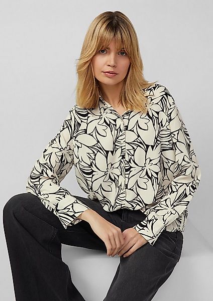 s.Oliver Langarmbluse Bluse Fließende Bluse mit floralem Muster günstig online kaufen