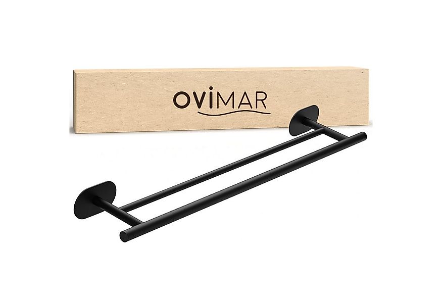 ovimar Handtuchstange Mosken, aus Edelstahl in Schwarz zur Zum Kleben günstig online kaufen