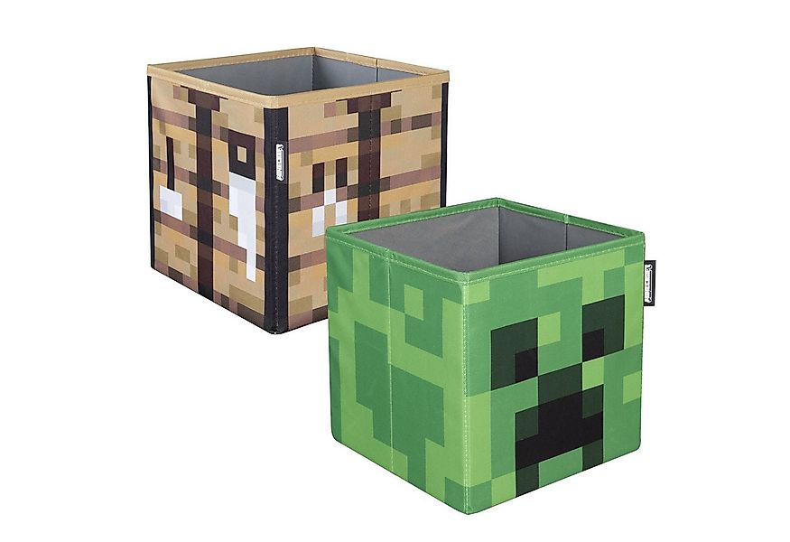 Minecraft Aufbewahrungsbox mit Minecraft Motiven bedruckt - Stoff Box faltb günstig online kaufen