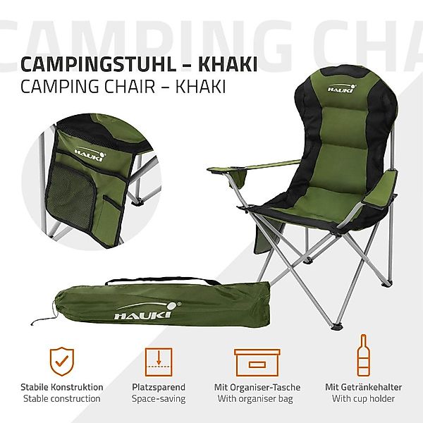 Hauki Campingstuhl Faltstühl faltbar mit Getränkehalter günstig online kaufen