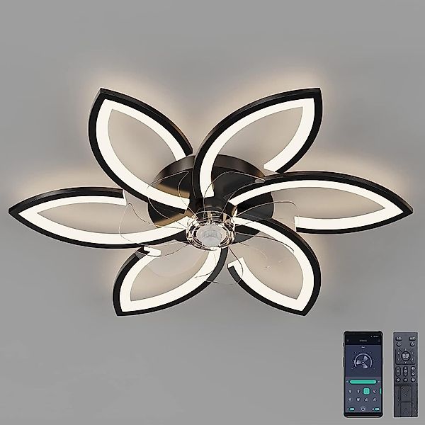 Goeco Deckenleuchte Ventilatorlicht,Flurlicht,Lily Creative, stufenloses Di günstig online kaufen