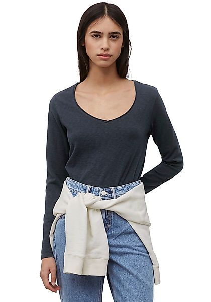 Marc O'Polo DENIM Langarmshirt mit Rollkante günstig online kaufen