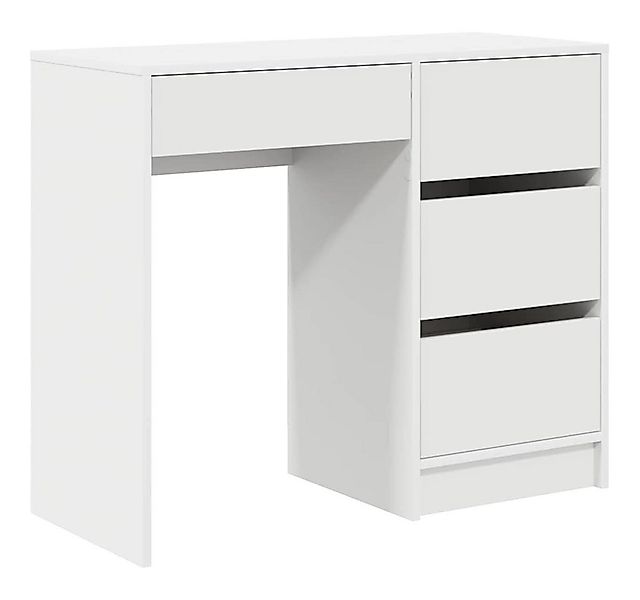 vidaXL Schreibtisch Schreibtisch mit Speicher Weiß 90 x 37,5 x 75 cm Holzwe günstig online kaufen