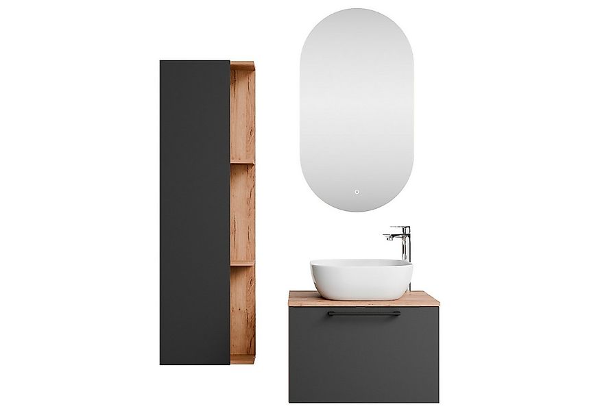 Planetmöbel Badmöbel-Set Astra, (Waschbeckenunterschrank, 4-St., Spiegel), günstig online kaufen