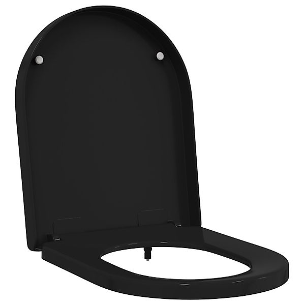 vidaXL WC-Sitz Toilettensitz Schwarz 48 x günstig online kaufen