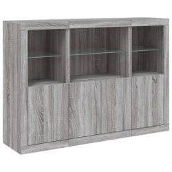 vidaXL Sideboard Sideboards mit LED-Leuchten 3 günstig online kaufen