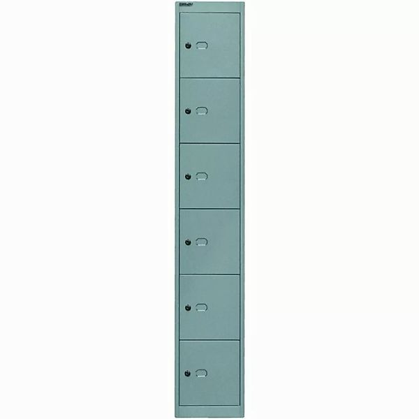 Bisley Garderobenschrank Garderobenschrank 6 Fächer silver günstig online kaufen