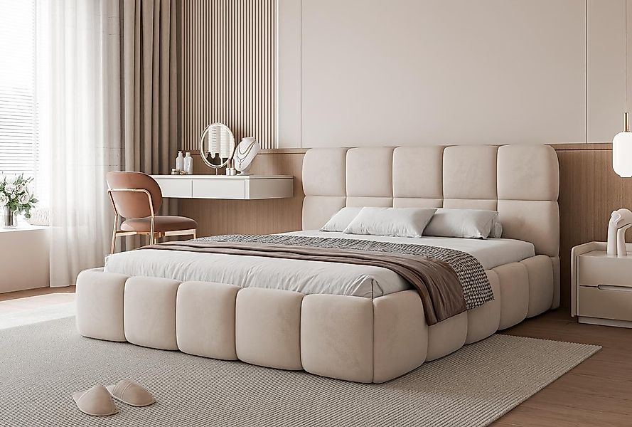 Compleo Polsterbett Stauraumbett modern CLOUDY, Komfortbett, günstig online kaufen