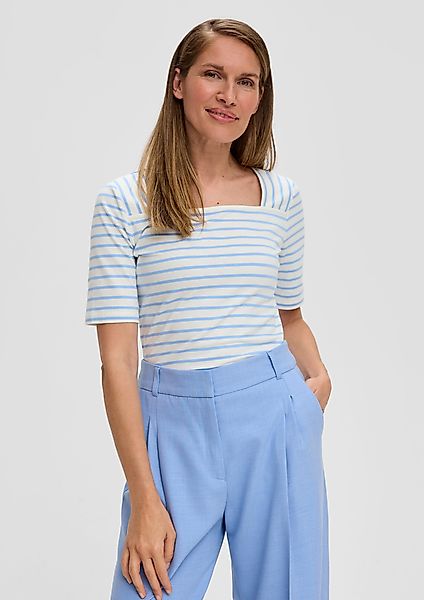 s.Oliver BLACK LABEL Kurzarmshirt T-Shirt mit günstig online kaufen
