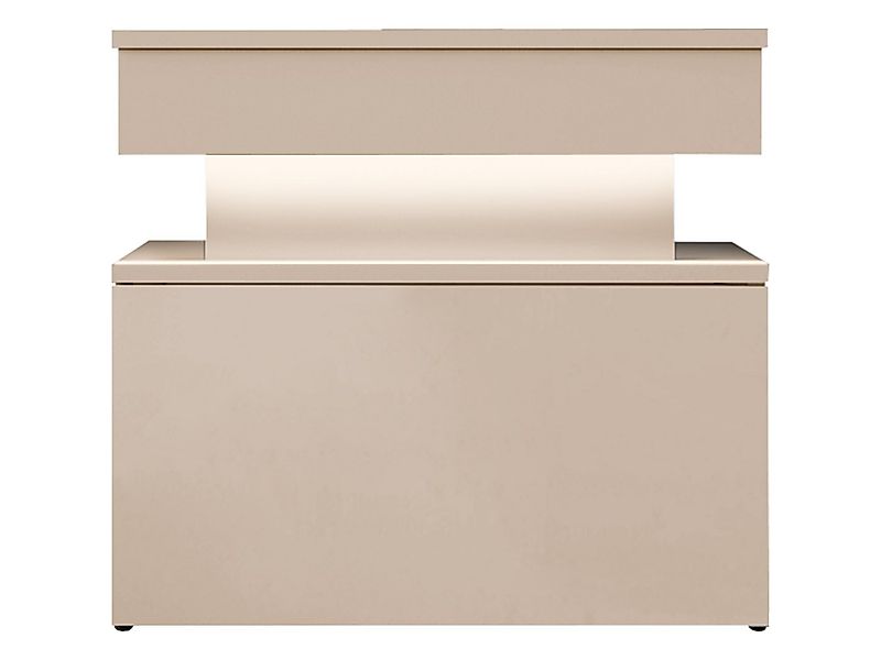 MIRJAN24 Nachttisch 1S Glossa Bis (mit Schublade), LED-Beleuchtung, 55x39x5 günstig online kaufen