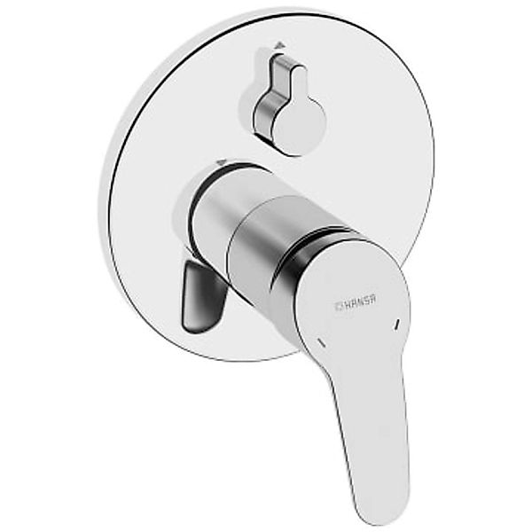Hansa Einhand-Wannen-Funktionseinheit HANSAMIX Rosette rund in Chrom günstig online kaufen