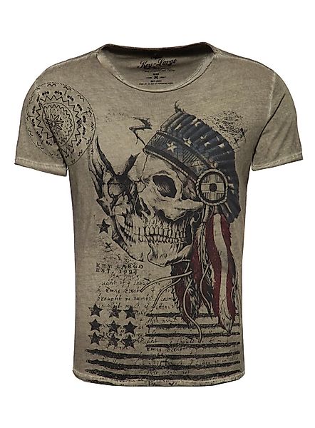 Key Largo T-Shirt T-Shirt Indian Skull günstig online kaufen