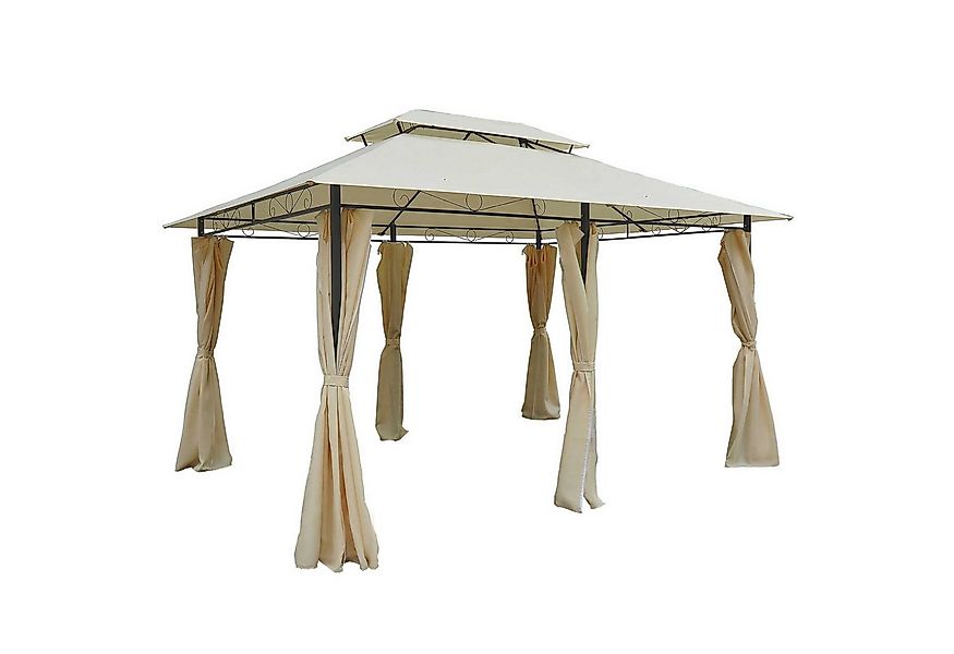 Outsunny Pavillon Gartenpavillon mit Doppeldach günstig online kaufen