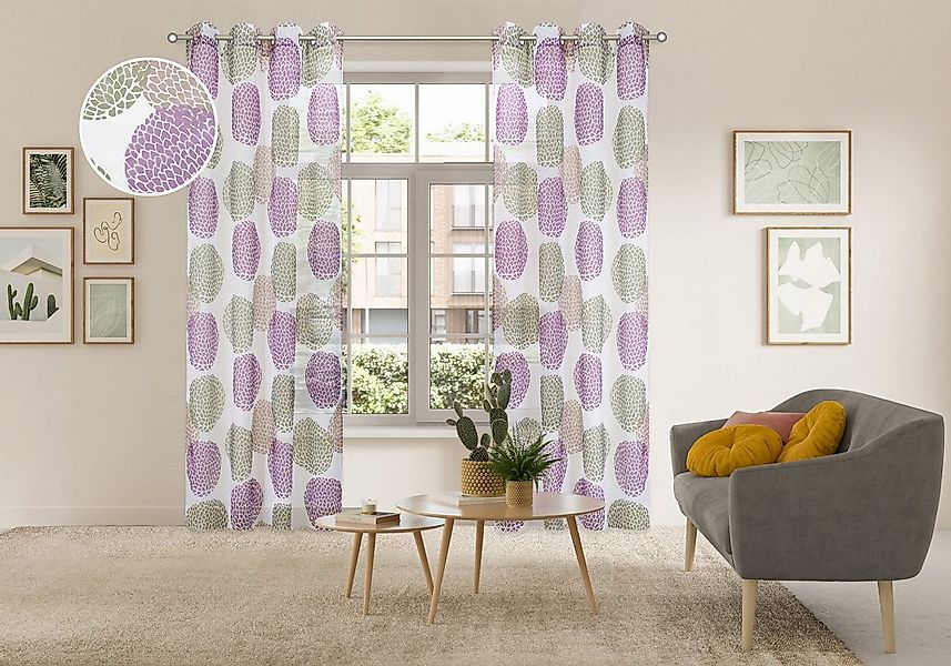 OTTO home Gardine BELEM (1 St), Ösen, transparent, Polyester, 1 Schal, Poly günstig online kaufen