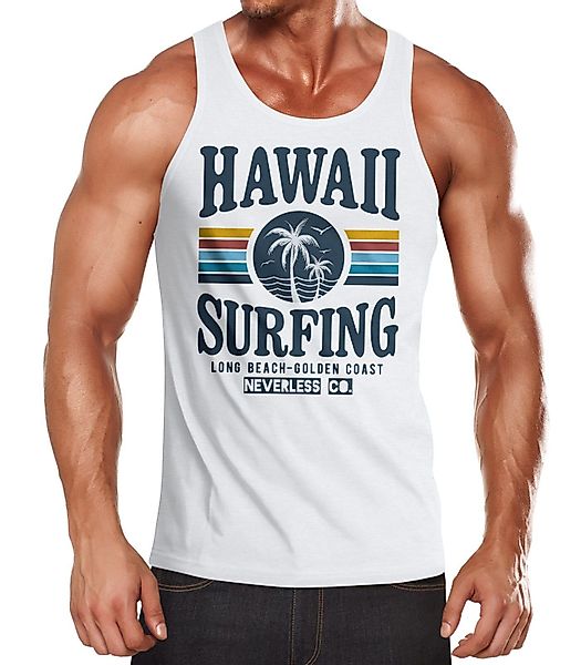 Neverless Tanktop Herren Tank-Top Hawaii Surfing günstig online kaufen