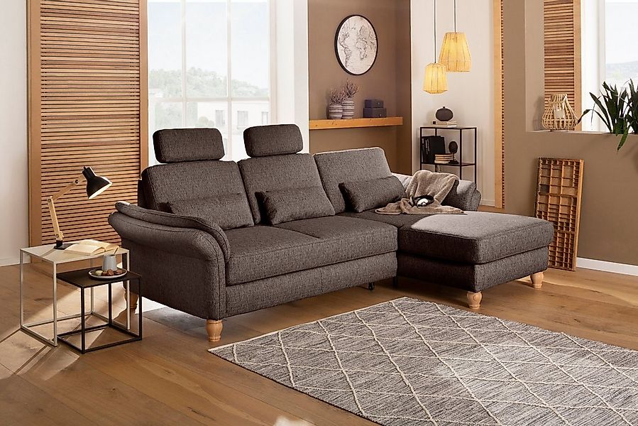 Home affaire Ecksofa Palace L-Form, incl. Sitztiefenverstellung, wahlweise günstig online kaufen