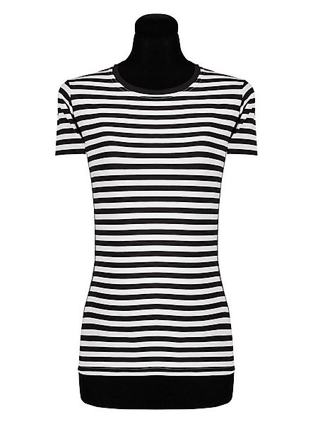 thetru T-Shirt Ringelshirt schwarz-weiß - Faschingskostüm Damen Gestreiftes günstig online kaufen
