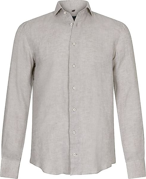 Cavallaro Firento Hemd Leinen Greige - Größe 41 günstig online kaufen