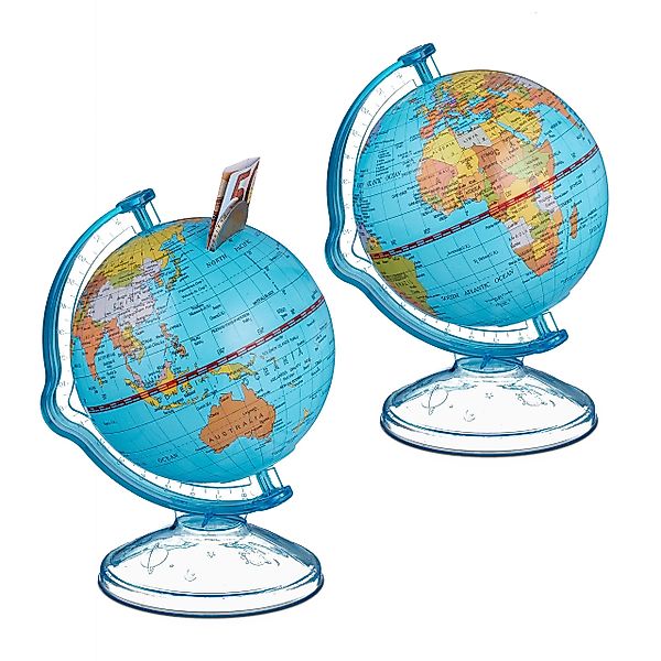 relaxdays Spardose Globus 2er Set günstig online kaufen