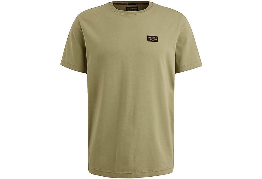 PME LEGEND T-Shirt - lässiges T-Shirt in Unifarbe mit Logo-Patch günstig online kaufen