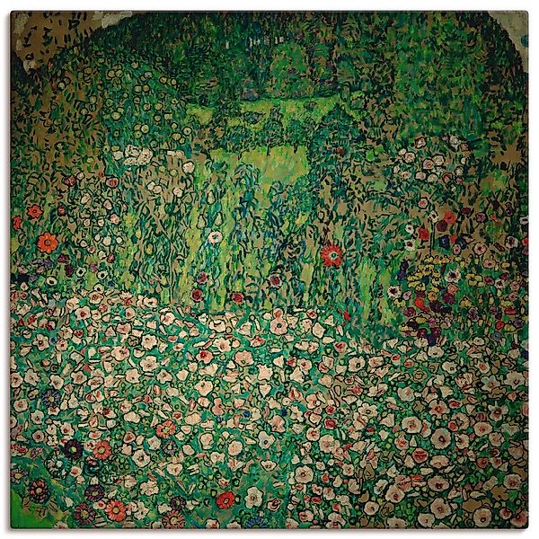 Artland Wandbild "Gartenlandschaft mit Bergkuppe (Gartenlandschaft)", Garte günstig online kaufen