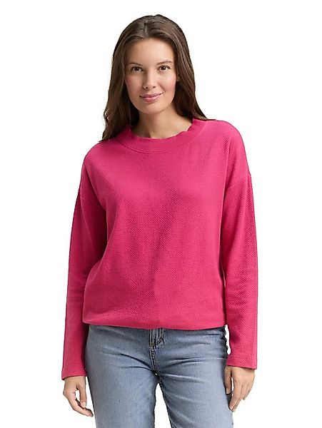 TOM TAILOR Sweatshirt mit Kordelzug am Saum günstig online kaufen