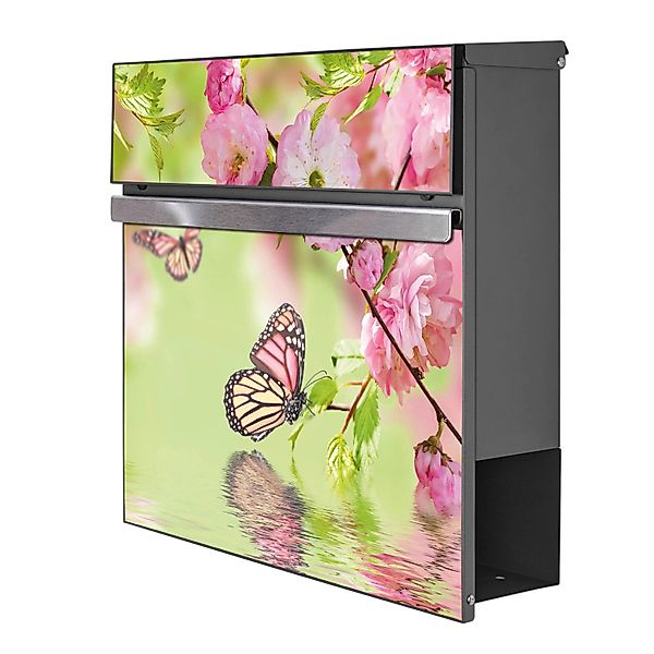 Banjado Briefkasten Anthrazit 37x37x10.5cm Groß / Inkl. Montagematerial & 2 günstig online kaufen