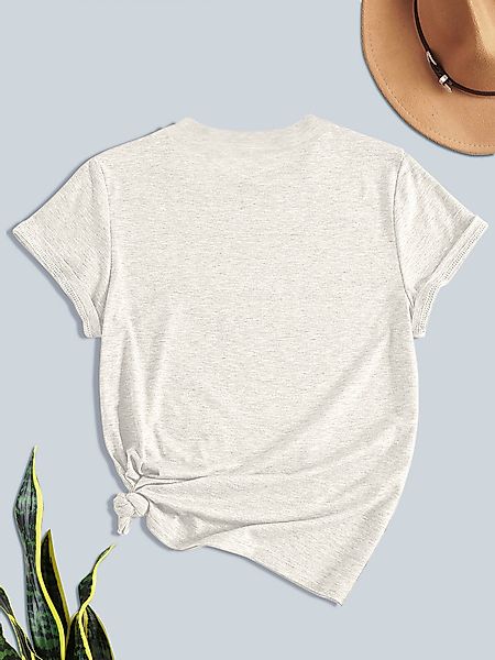 PYL Rundhalsshirt Damen bequemes Sommer Kurzarmbluse günstig online kaufen