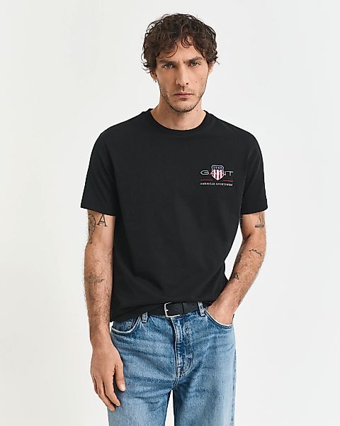 Gant T-Shirt "REG ARCHIVE SHIELD EMB SS T-SHIRT", von dem Archiv aus den 19 günstig online kaufen