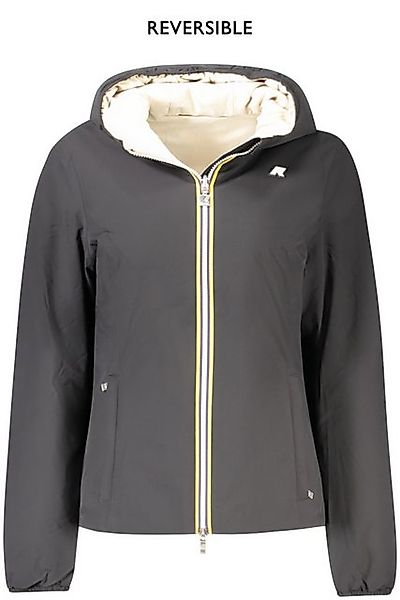 K-Way Outdoorjacke Reversible Damenjacke Schwarz/Beige mit Kapuze und Tasch günstig online kaufen