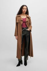 BOSS ORANGE Lederimitathose Tadas Premium Damenmode günstig online kaufen