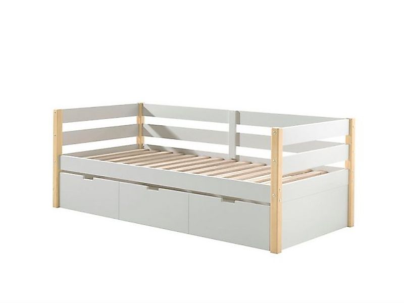 58 aufm Kessel Bettgestell Kojenbett Karissa 211x98x77 Hochbett Massivholz+ günstig online kaufen