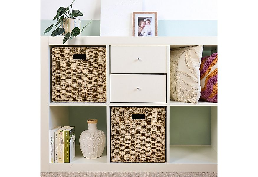 HMF Regalkorb Aufbewahrungskorb, Korb geflochten aus Seegras, passend für K günstig online kaufen