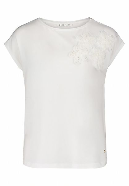 Betty&Co Kurzarmshirt "Betty & Co Damen Casual-Shirt mit Applikation", (1 t günstig online kaufen