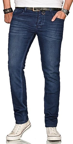 Alessandro Salvarini Straight-Jeans A. Salvarini Herren Jeans Blau Multi AS günstig online kaufen