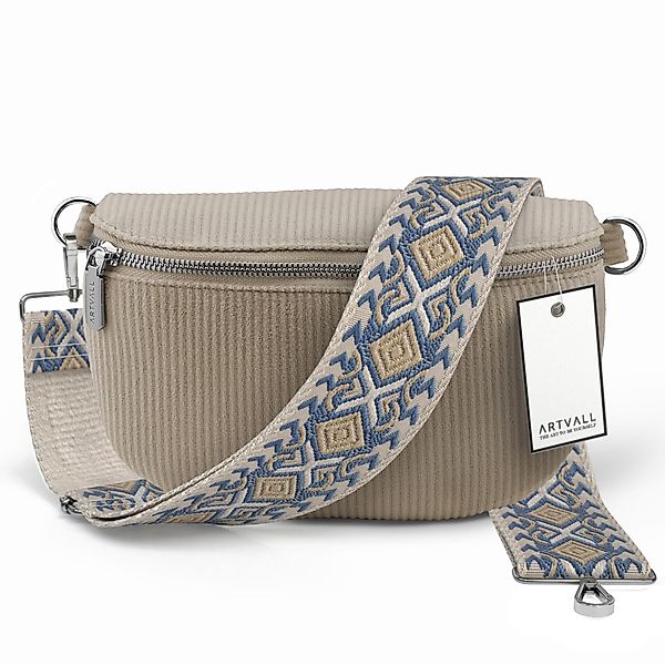 ARTVALL Umhängetasche Cord Handtasche Brusttasche Schultertasche günstig online kaufen