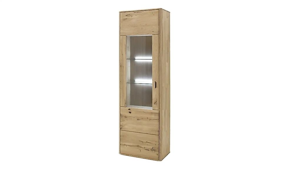 Woodford Vitrine  Rowa ¦ holzfarben ¦ Maße (cm): B: 66 H: 208 T: 38.0 Schrä günstig online kaufen