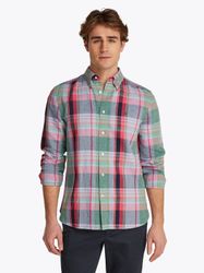 Tommy Hilfiger Langarmhemd LINEN BLEND MADRAS günstig online kaufen