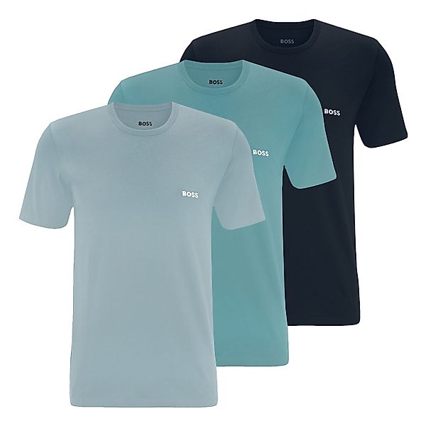 BOSS T-Shirt TShirtRN 3P Classic (3-tlg) mit Logostickerei günstig online kaufen