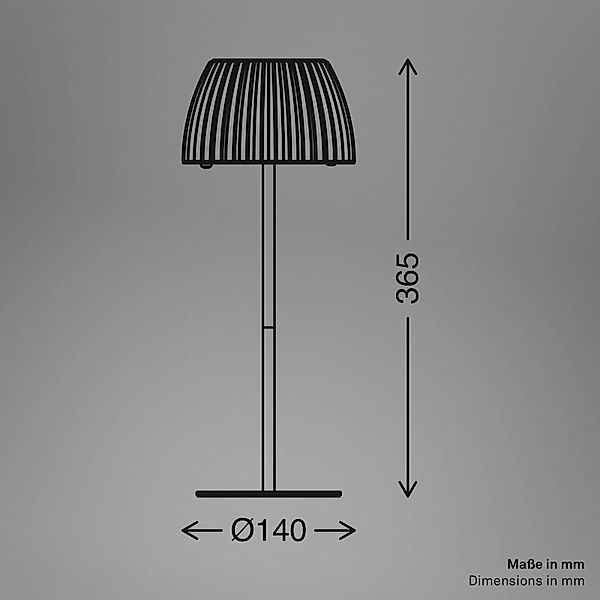 LED-Tischlampe Loca, braun, Höhe 36 cm, Metall/Kunststoff günstig online kaufen